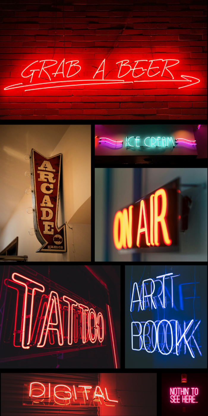 Neon signs